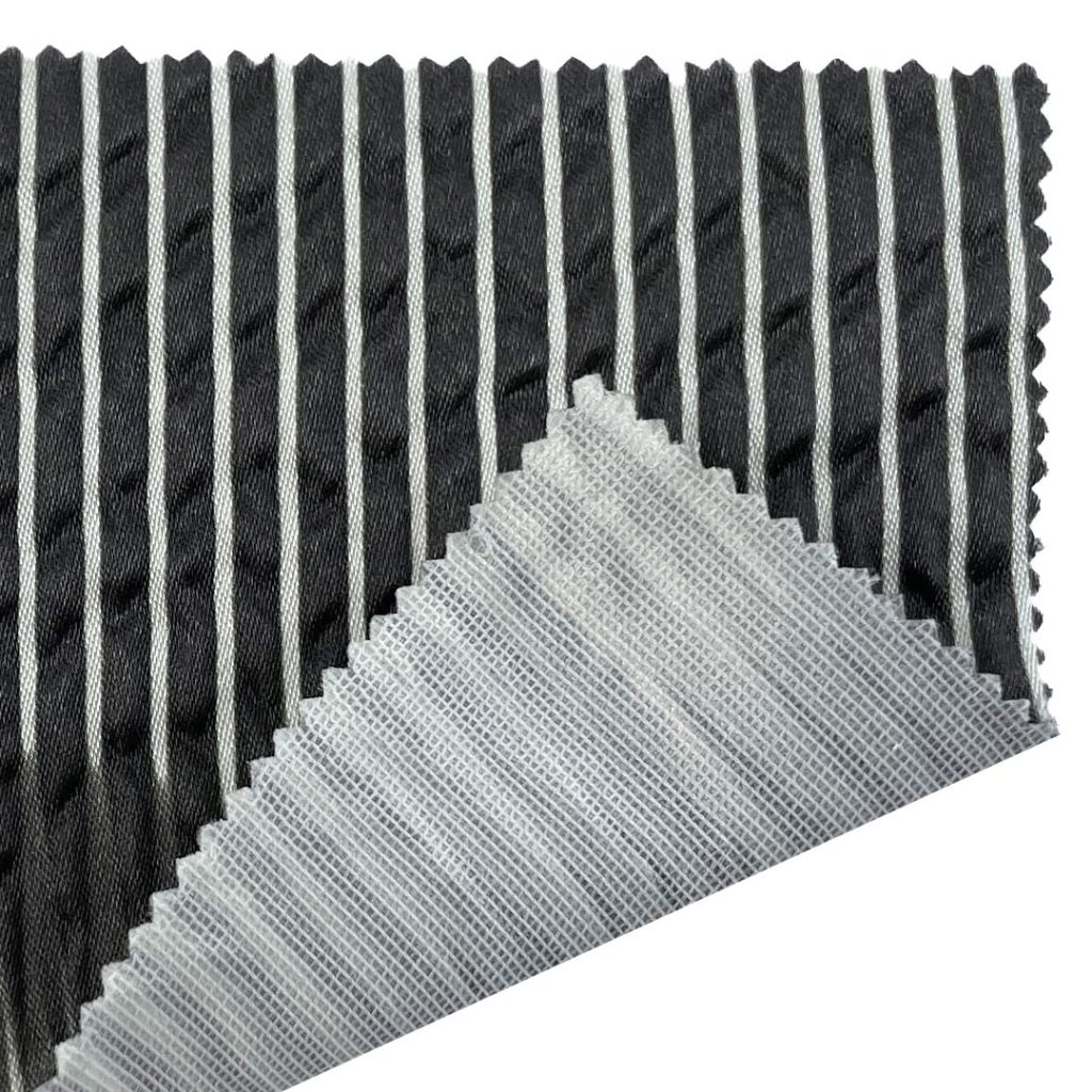 150gsm (5.3 oz) 100% Polyester Plisse Shiny Textured Fabric Dress Skirt AK387