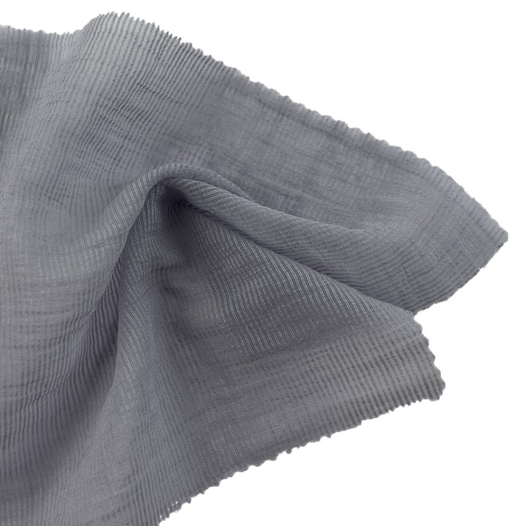 55gsm (1.9 oz) 54% Viscose 46% Polyamide Crepe Translucent Textured Fabric Dress Skirt B2469#