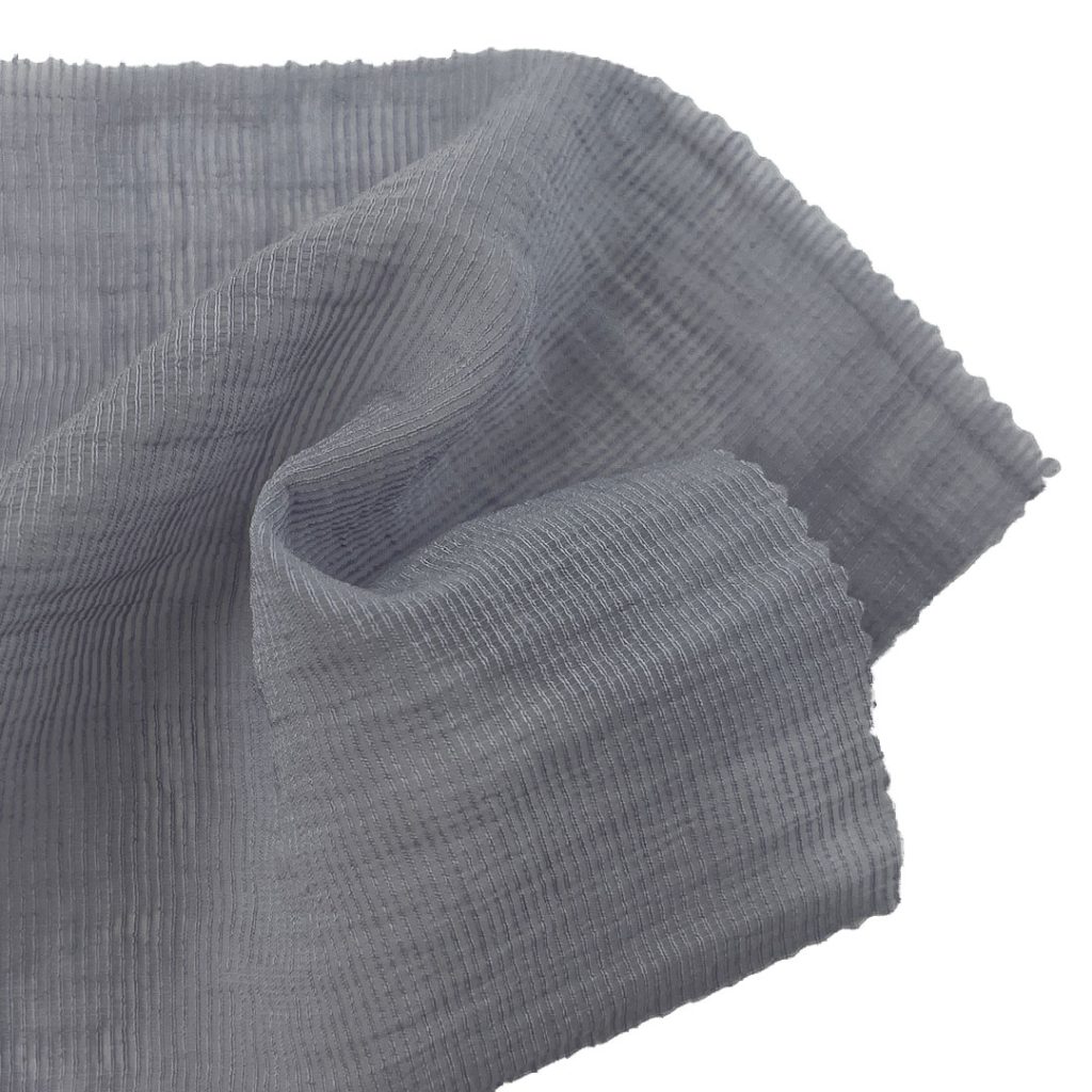 55gsm (1.9 oz) 54% Viscose 46% Polyamide Crepe Translucent Textured Fabric Dress Skirt B2469#