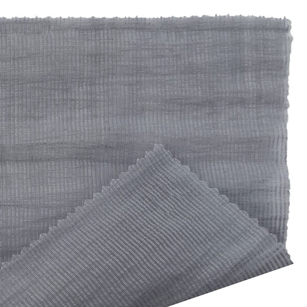 55gsm (1.9 oz) 54% Viscose 46% Polyamide Crepe Translucent Textured Fabric Dress Skirt B2469#