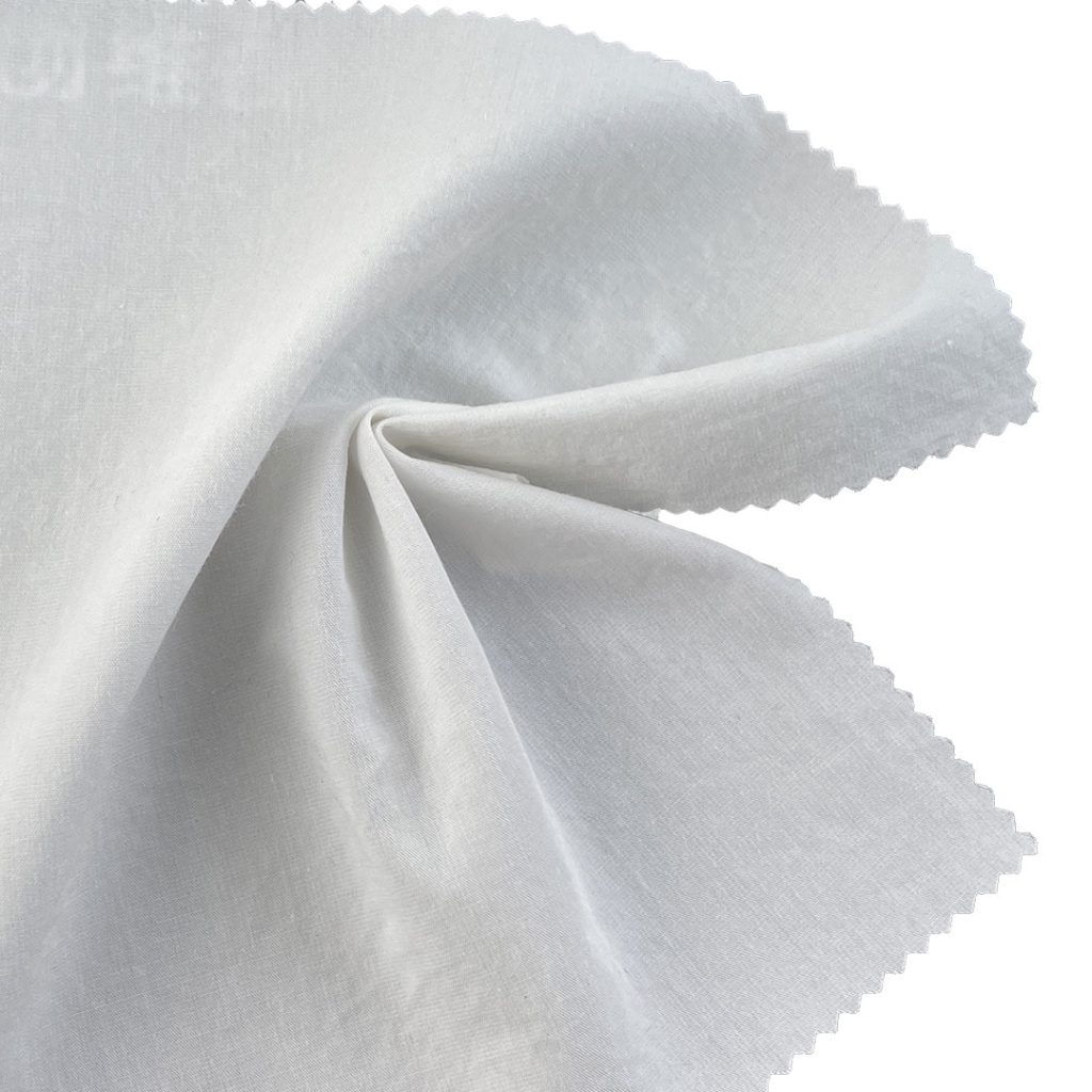 120gsm (4.2 oz) 17% Polyurethane Leather 83% Cotton Cambric Smooth Crisp Hand Feel Fabric Coat Shirt C0101