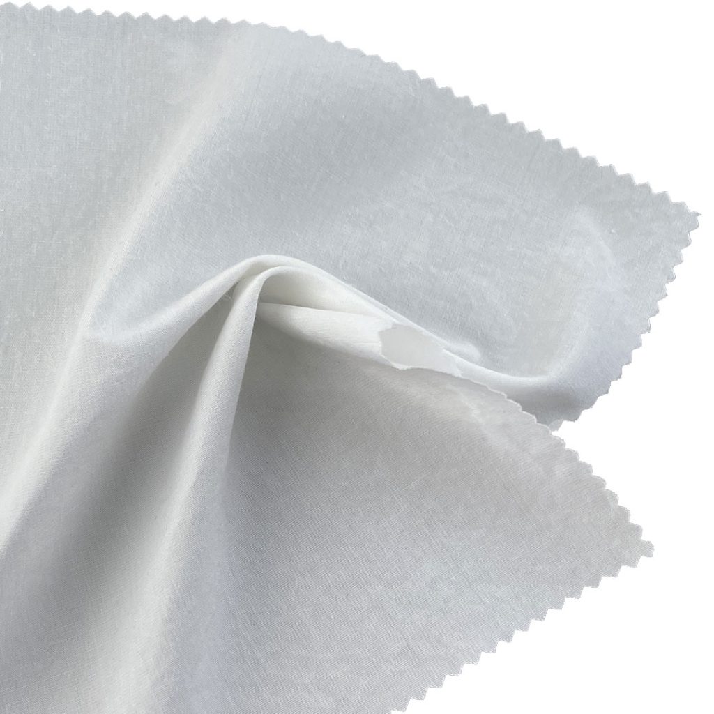 120gsm (4.2 oz) 17% Polyurethane Leather 83% Cotton Cambric Smooth Crisp Hand Feel Fabric Coat Shirt C0101