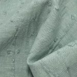 120gsm (4.2 oz) 100% Cotton Dobby Dotted Swiss Textured Fabric Skirt Tops C345