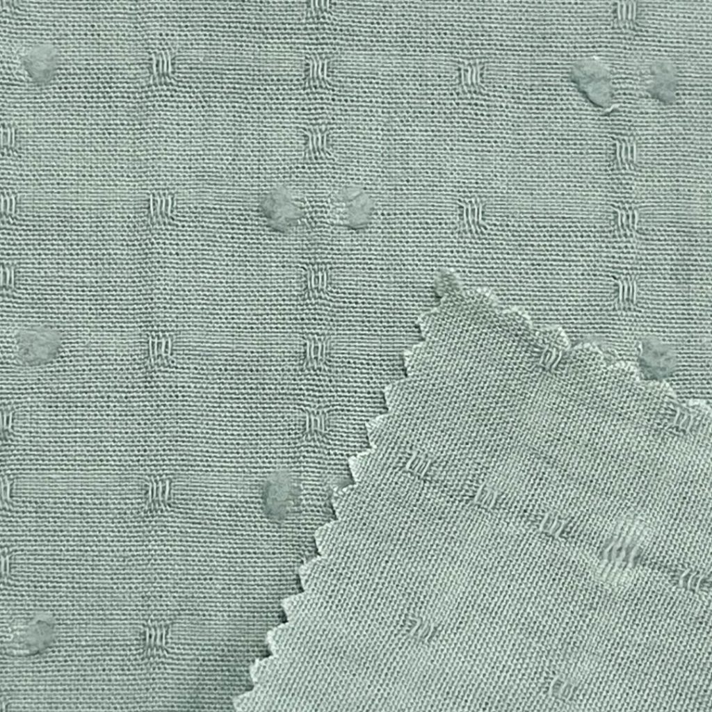 120gsm (4.2 oz) 100% Cotton Dobby Dotted Swiss Textured Fabric Skirt Tops C345