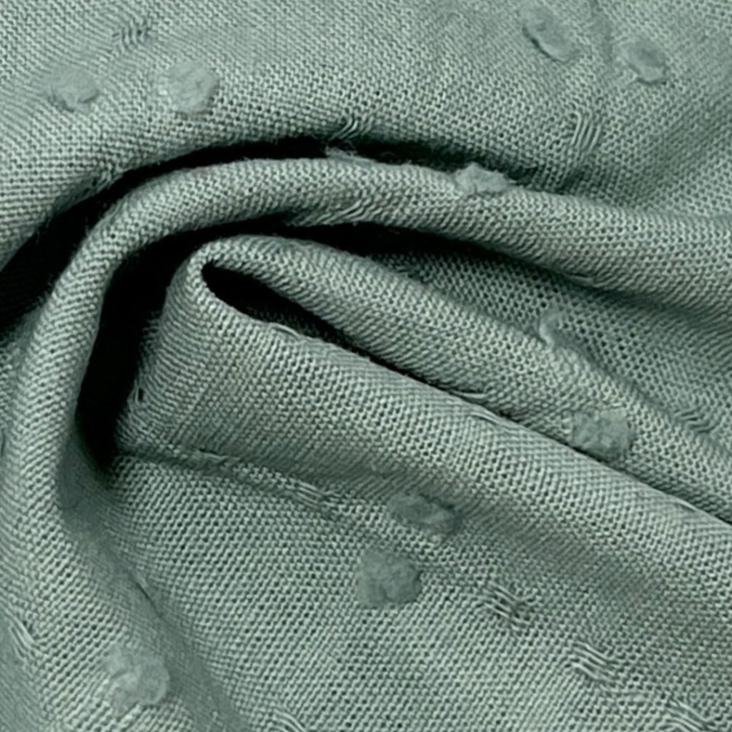 120gsm (4.2 oz) 100% Cotton Dobby Dotted Swiss Textured Fabric Skirt Tops C345