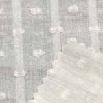 85gsm (3.0 oz) 80% Cotton 20% Viscose Dobby Dotted Swiss Textured Fabric Dress Skirt C388