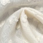 85gsm (3.0 oz) 80% Cotton 20% Viscose Dobby Dotted Swiss Textured Fabric Dress Skirt C388