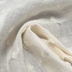 85gsm (3.0 oz) 80% Cotton 20% Viscose Dobby Dotted Swiss Textured Fabric Dress Skirt C388