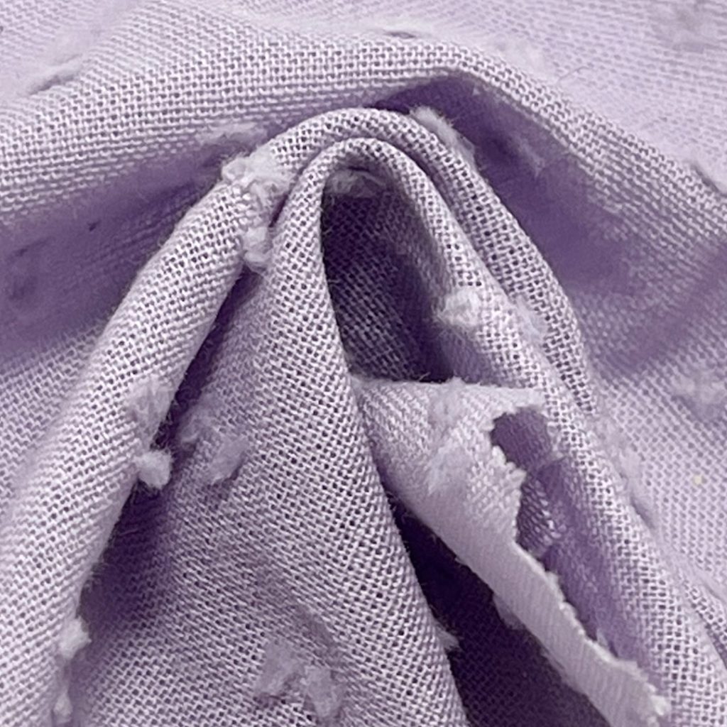 80gsm (2.8 oz) 100% Cotton Dobby Dotted Swiss Textured Fabric Dress Cardigan Tops