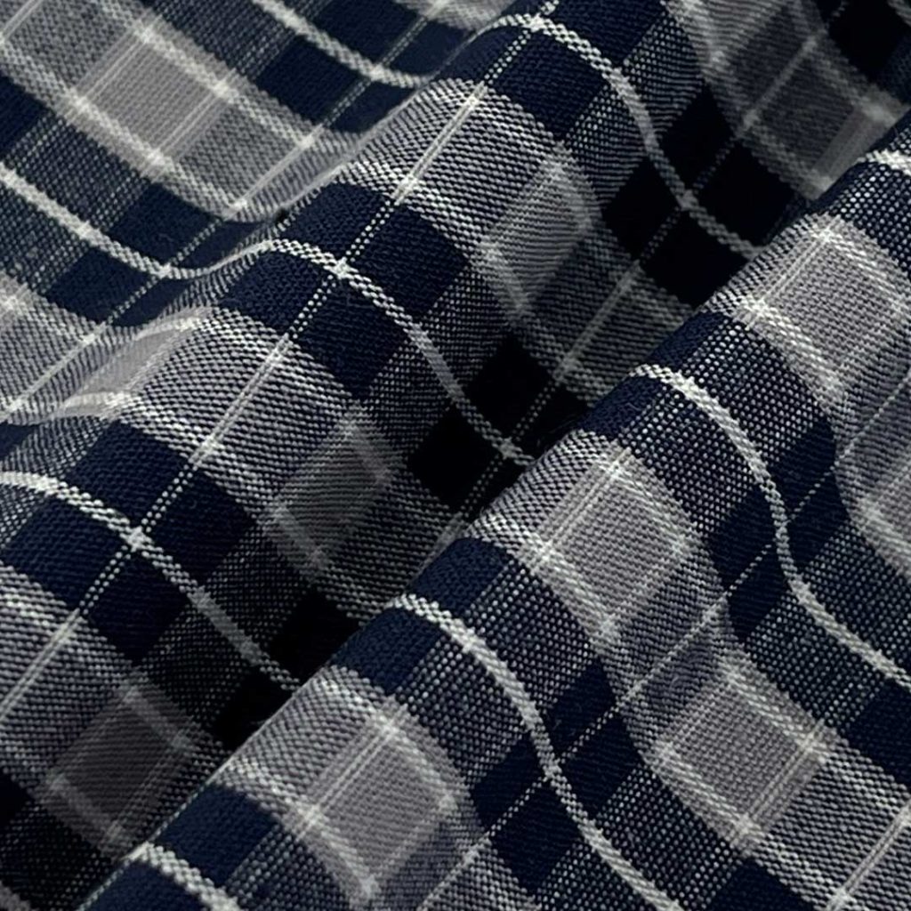 130gsm (4.6 oz) 100% Cotton Plaid Tear-resistant Fabric Dress Cardigan Shirt Suit Lining
