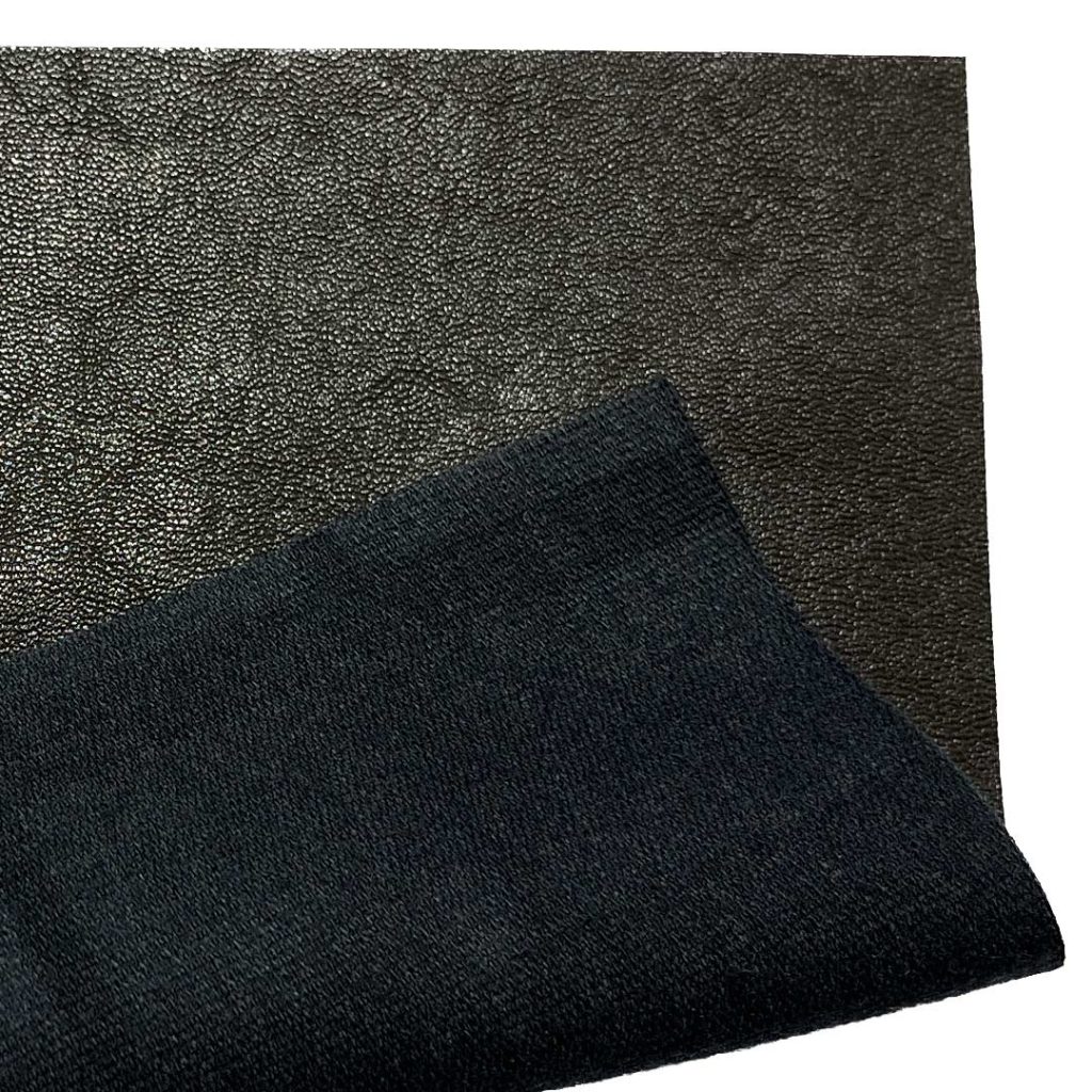 330gsm (11.6 oz) Face 100% Polyurethane Leather Back 100% Cotton Pleather Waterproof Ripstop Fabric Coat Bag FY538