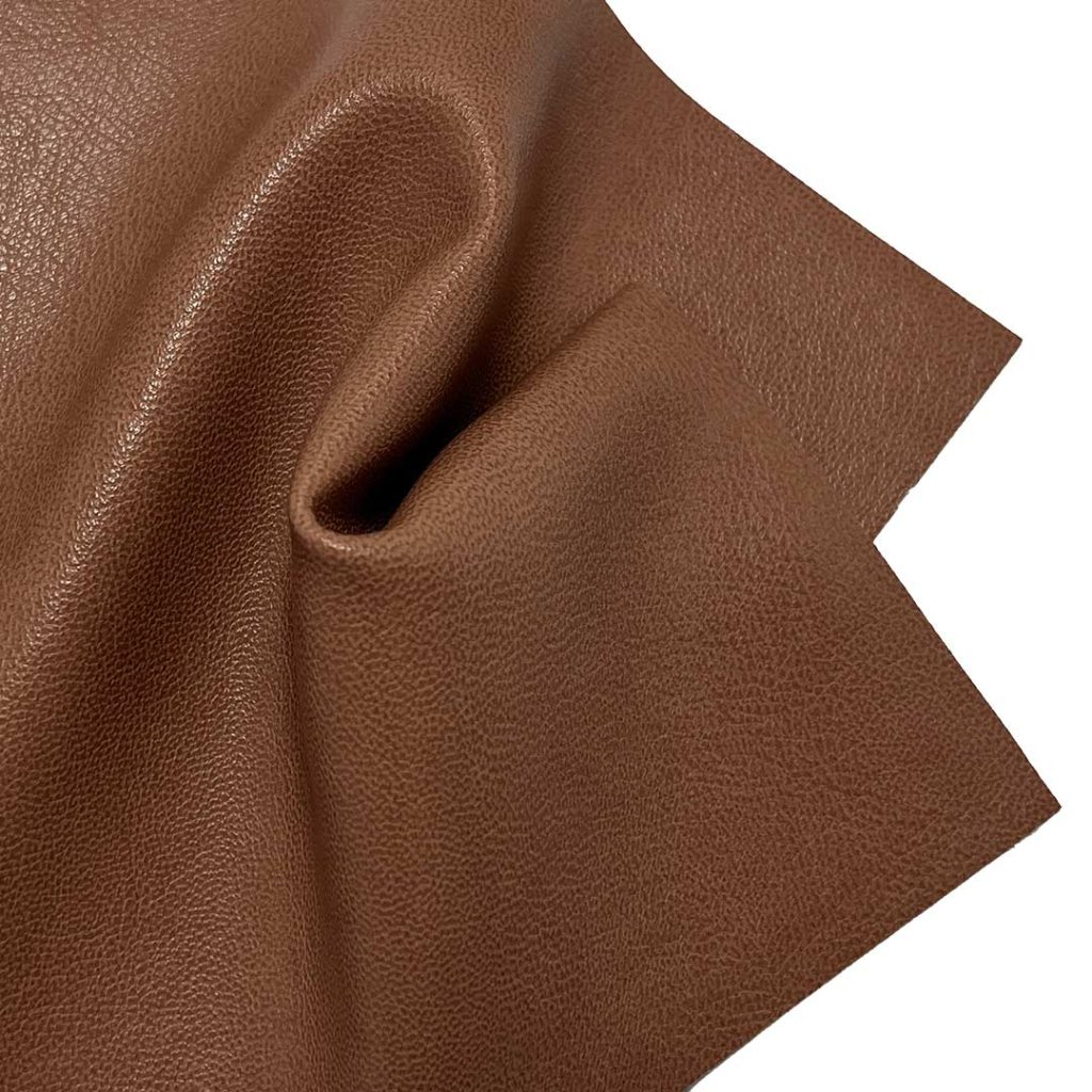 340gsm (12.0 oz) Face 100% Polyurethane Back 100% Cotton Synthetic Leather Smooth Waterproof Fabric Jacket Apron Bag