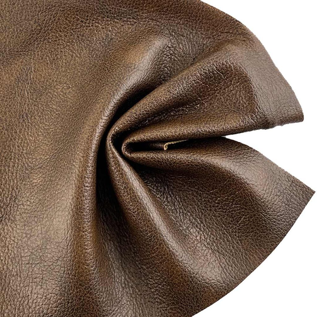 330gsm (11.6 oz) 25% Polyurethane Leather 75% Polyester Pleather Waterproof Ripstop Fabric Legging Jacket FY807