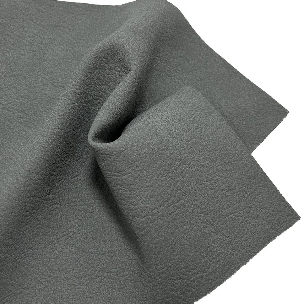 340gsm (12.0 oz) Face 100% Polyurethane Back 100% Cotton Synthetic Leather Smooth Tear-Resistant Fabric Jacket Apron Bag