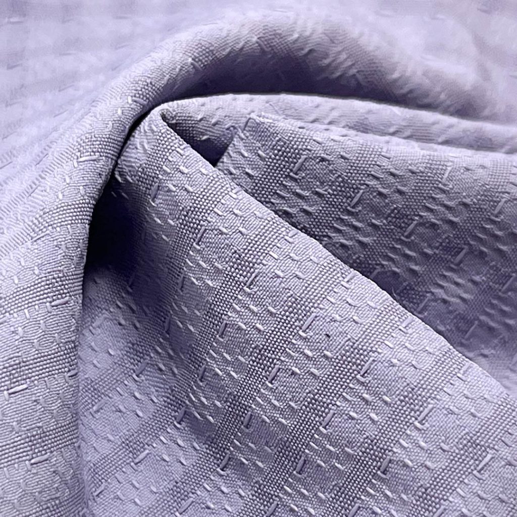 135gsm (4.8 oz) 100% Polyester Dobby Dotted Swiss Textured Fabric Dress Skirt Tops