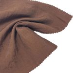 100gsm (3.5 oz) 65% Nylon 35% Viscose Crepe Textured Translucent Fabric Skirt Dress H175#