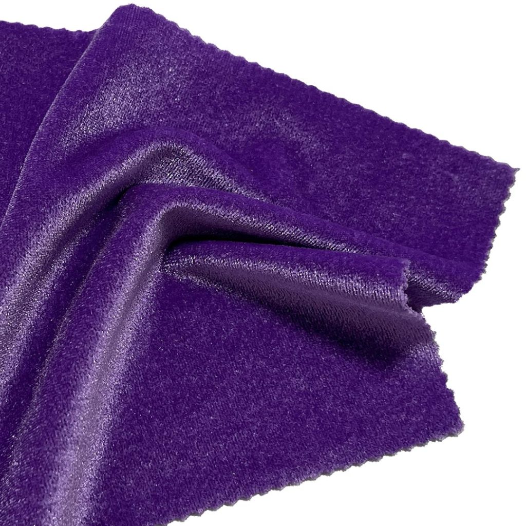 180gsm (6.3 oz) 90% Polyester 10% Spandex Velvet Fuzzy Plush Fabric Skirt Costume Bridal Gown