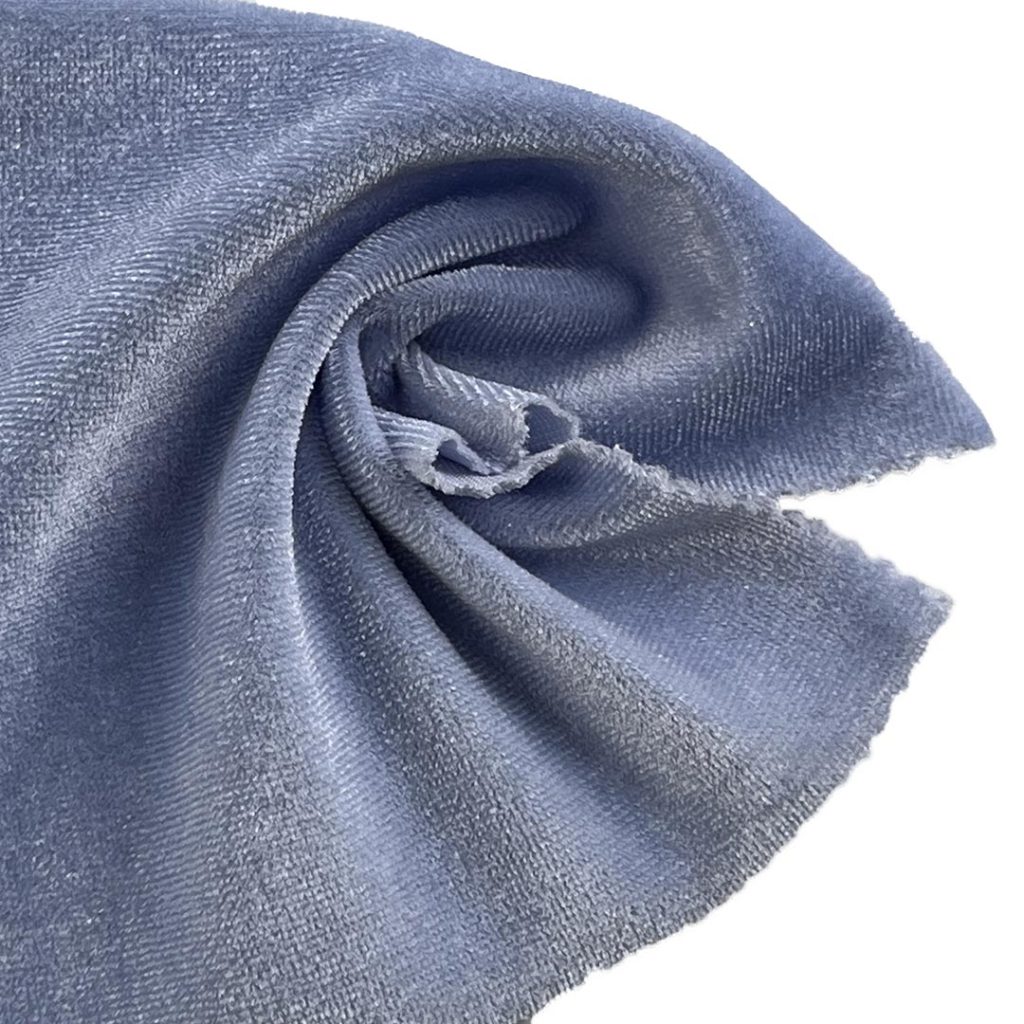 240gsm (8.5 oz) 90% Cotton 10% Spandex Velvet Fuzzy Plush Fabric Dress Costume Bridal Gown