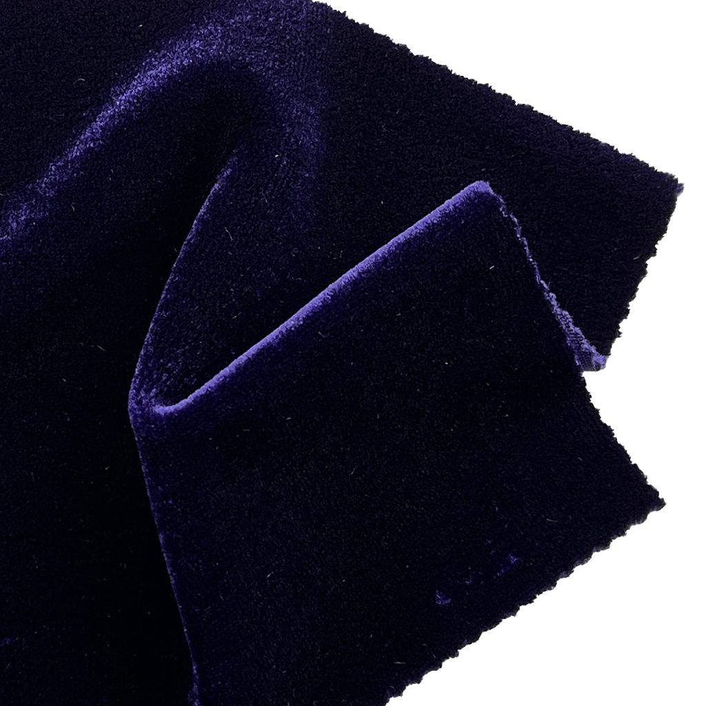 350gsm (12.3 oz) 95% Cotton 5% Spandex Velvet Fuzzy Plush Fabric Evening Dress Costume Dress