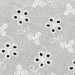 100% Cotton Eyelet Breathable Textured Fabric Blouse Tops H7-734