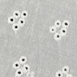 100% Cotton Eyelet Breathable Textured Fabric Skirt Blouse H7-737