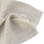 180gsm (6.3 oz) 100% Linen Hessian Textured Fabric Vest Bag Suit Lining Table Runner Apron