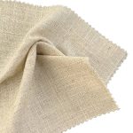 165gsm (5.8 oz) 65% Cotton 35% Linen Burlap Textured Fabric Bag Suit Lining HF-H25002A