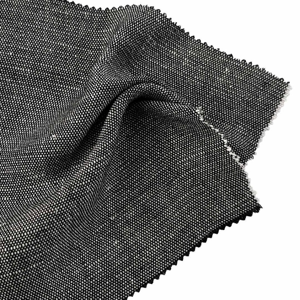 210gsm (7.4 oz) 40% Linen 60% Cotton Hessian Textured Fabric Vest Bag Suit Lining