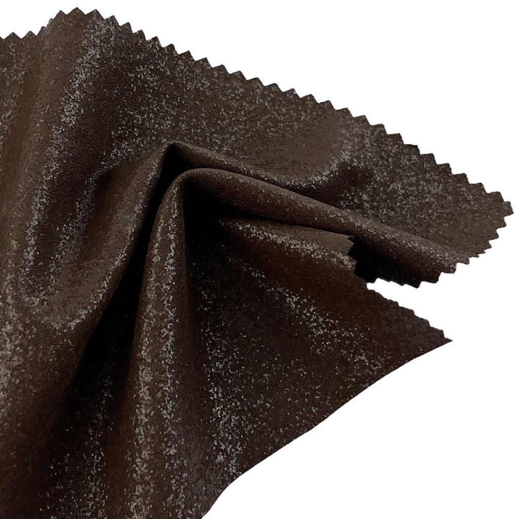 100gsm (3.5 oz) 75% Polyester 25% Polyurethane Leather Coated Smooth Hand Feel Fabric Jacket Apron HM420