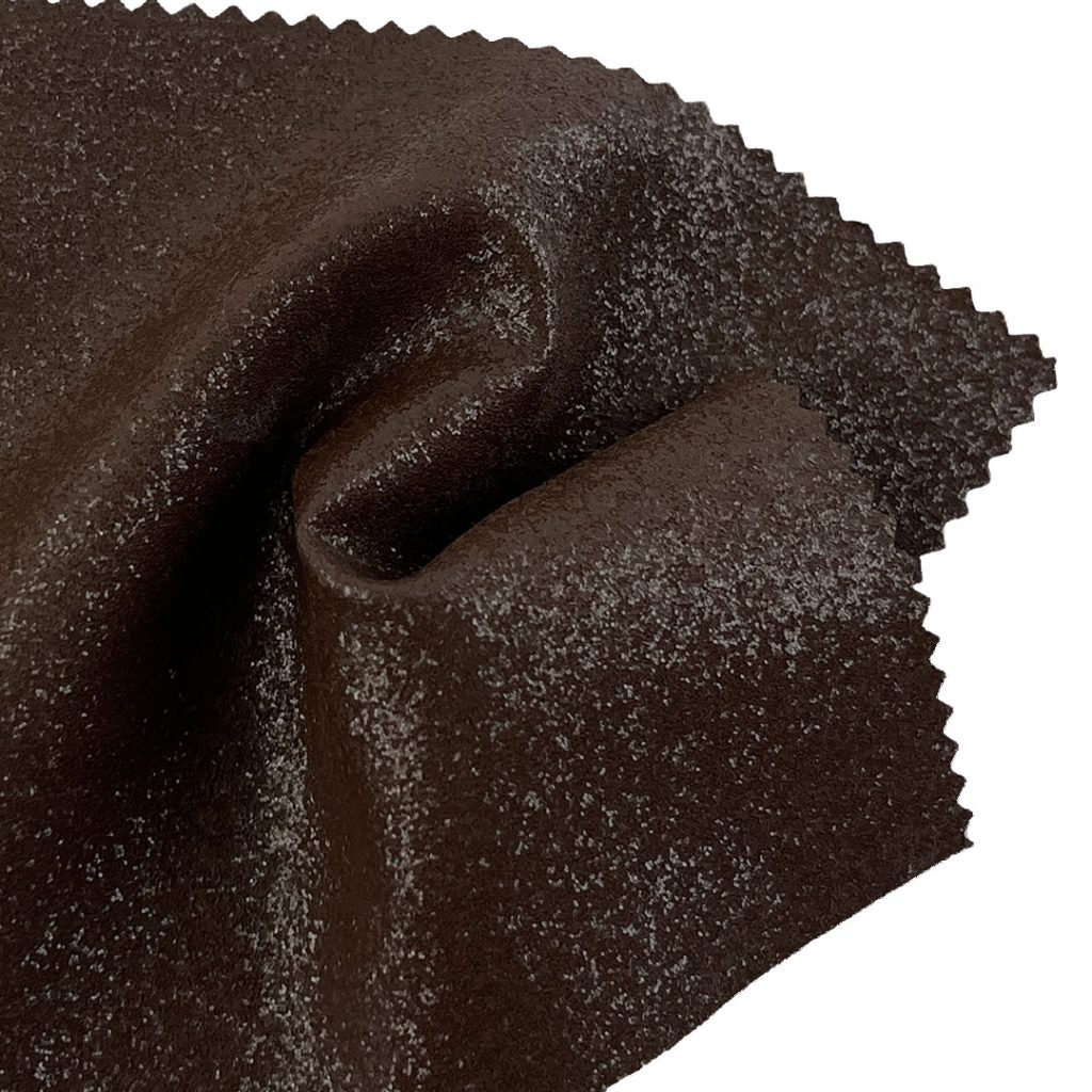 100gsm (3.5 oz) 75% Polyester 25% Polyurethane Leather Coated Smooth Hand Feel Fabric Jacket Apron HM420