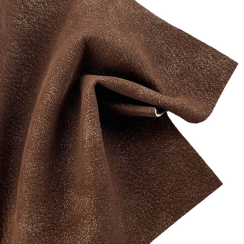 330gsm (11.6 oz) 50% Polyurethane Leather 50% Cotton Pleather Waterproof Ripstop Fabric Skirt Coat JF07
