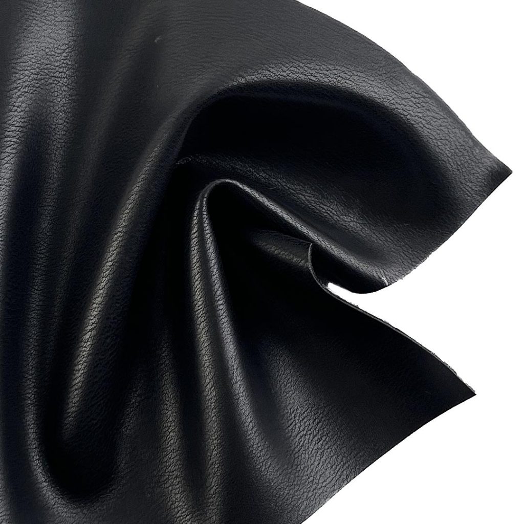 250gsm (8.8 oz) 50% Polyurethane Leather 50% Polyester Pleather Waterproof Ripstop Fabric Legging Coat JF12