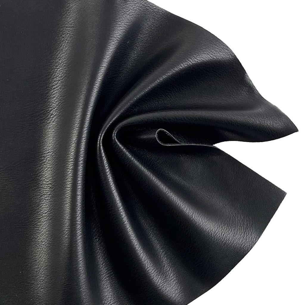 250gsm (8.8 oz) 50% Polyurethane Leather 50% Polyester Pleather Waterproof Ripstop Fabric Legging Coat JF12