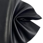 250gsm (8.8 oz) 50% Polyurethane Leather 50% Polyester Pleather Waterproof Ripstop Fabric Legging Coat JF12