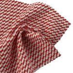 180gsm (6.3 oz) 95% Polyester 5% Spandex Houndstooth Textured Shape Retention Fabric Dress Coat JM-5080