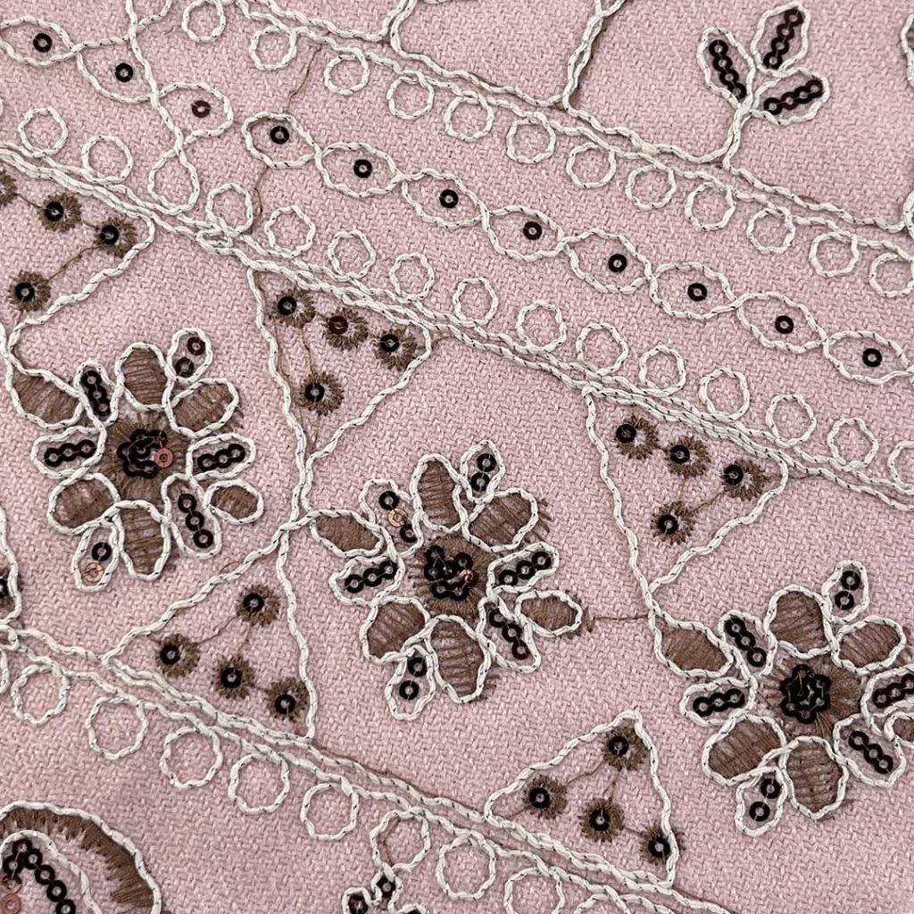 12% Viscose 12% Acrylic 76% Polyester Eyelet Breathable Textured Fabric Dress Blouse