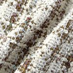 290gsm (10.2 oz) 12% Cotton 2% Spandex 86% Nylon Tweed Houndstooth Textured Shape Retention Fabric Cushion Dress Blazer