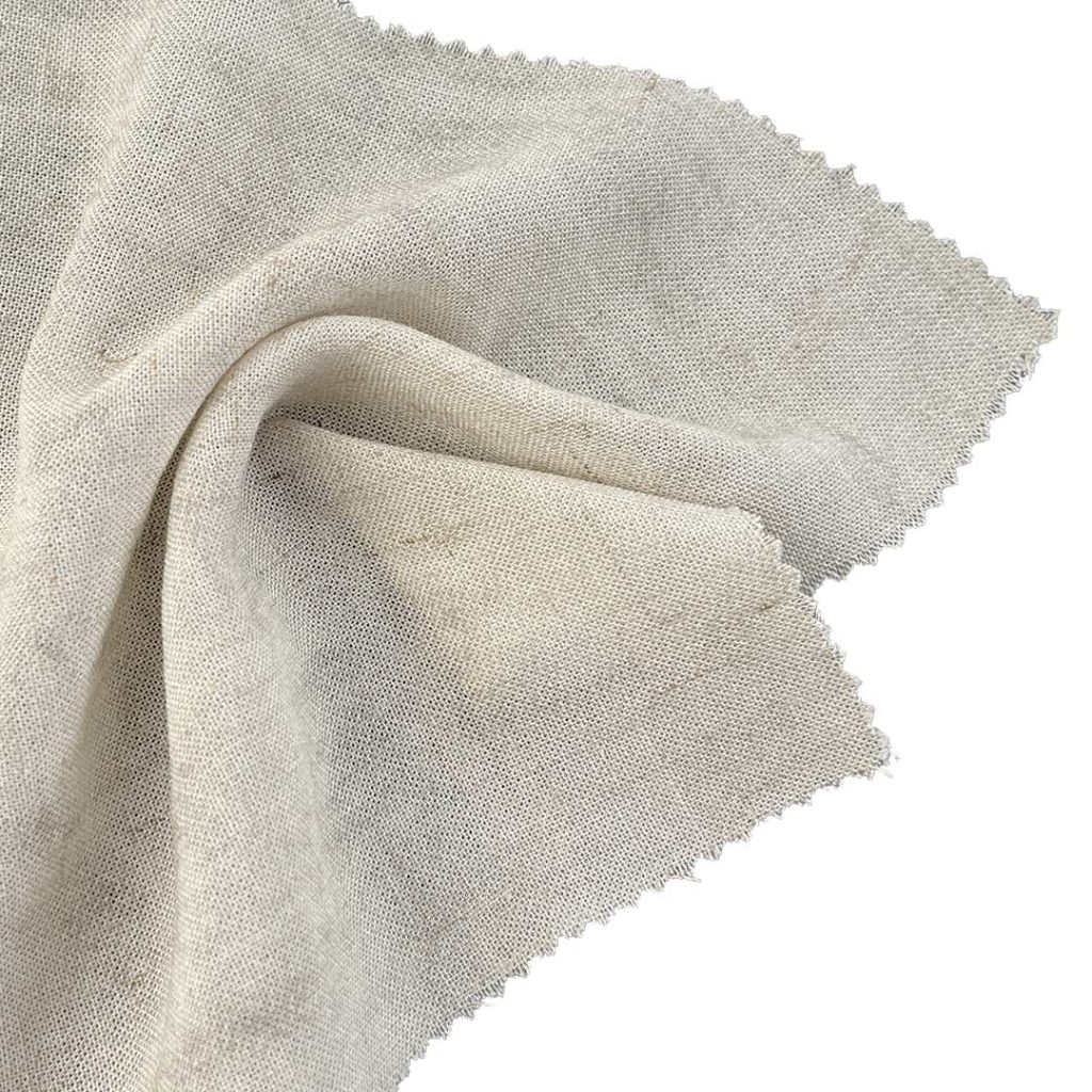 125gsm (4.4 oz) 10% Linen 90% Viscose Burlap Textured Fabric Table Runner Suit Lining L5289TG