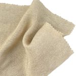 75gsm (2.6 oz) 20% Polyester 35% Nylon 45% Viscose Crepe Fabric Dress Cardigan M1356#