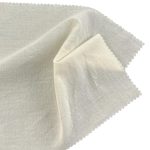 110gsm (3.9 oz) 100% Cotton Cambric Crisp Hand Feel Fabric Dress Shirt Interlining