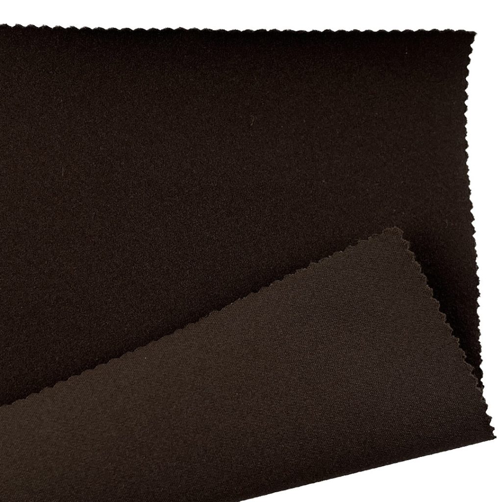 100gsm (3.5 oz) 100% Polyester Laminated Smooth Crisp Hand Feel Fabric Pants Jacket P252511