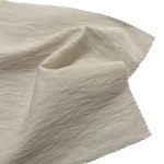 130gsm (4.6 oz) 15% Nylon 70% Tencel 15% Linen Crepe Translucent Textured Fabric Skirt Dress Q10086