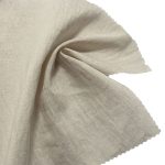 130gsm (4.6 oz) 15% Nylon 70% Tencel 15% Linen Crepe Translucent Textured Fabric Skirt Dress Q10086