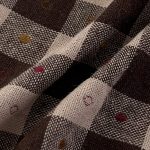 120gsm (4.2 oz) 100% Cotton Plaid Ripstop Fabric Dress Shirt