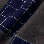 140gsm (4.9 oz) 100% Cotton Plaid Tear-resistant Fabric Dress Cardigan Shirt