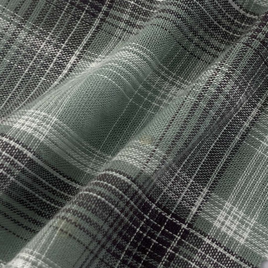 130gsm (4.6 oz) 100% Cotton Plaid Ripstop Fabric Dress Cardigan