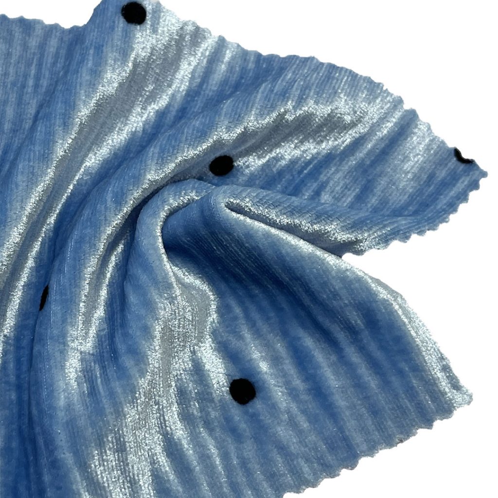 250gsm (8.8 oz) 95% Polyester 5% Spandex Pleated Textured Fabric Dress Tops Skirt