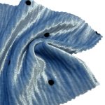 250gsm (8.8 oz) 95% Polyester 5% Spandex Pleated Textured Fabric Dress Tops Skirt