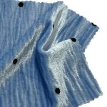 250gsm (8.8 oz) 95% Polyester 5% Spandex Pleated Textured Fabric Dress Tops Skirt