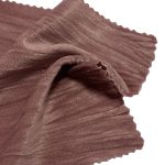 250gsm (8.8 oz) 95% Polyester 5% Spandex Pleated Textured Fabric Dress Evening Dress Tops